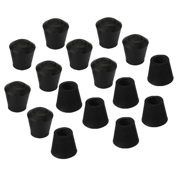 Uxcell Rubber Leg Cap End Tip Furniture Feet Protector 10mm 3/8" Inner Dia 16Pcs
