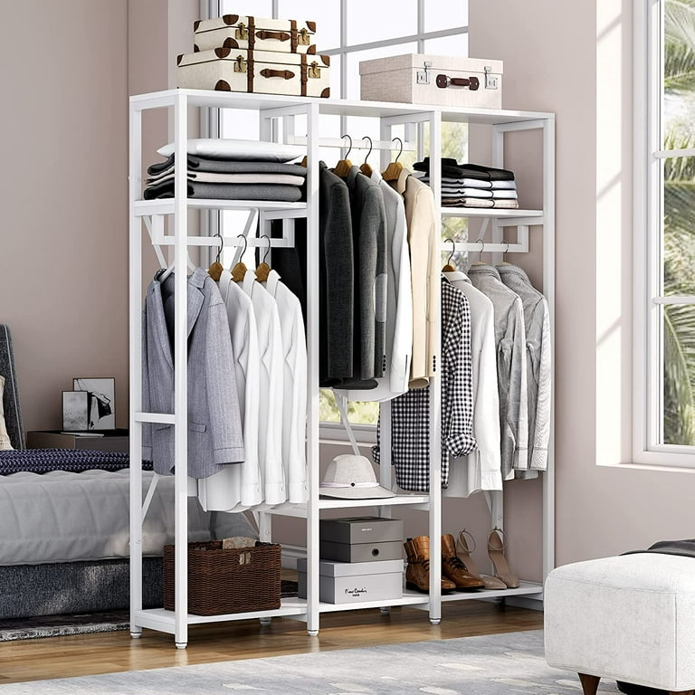 Tribesigns Freestanding Closet Organizer, Open Wardrobe Clothing Rack