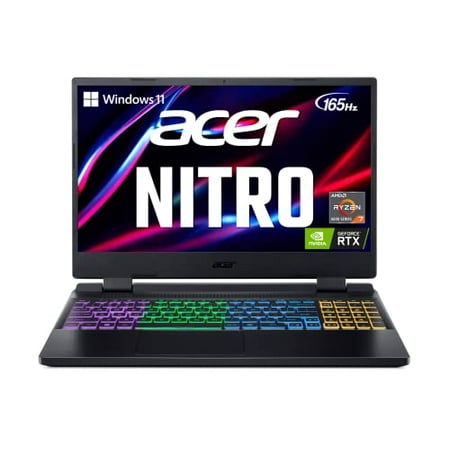 Acer Nitro 5 AN515-46-R0EQ Gaming Laptop | AMD Ryzen 7 6800H Octa-Core CPU | NVIDIA GeForce RTX 3070 Ti Laptop GPU | 15.6" QHD FreeSync 165Hz IPS | 32GB DDR5 | 1TB Gen 4 SSD | Wi-Fi 6E | RGB Backlit
