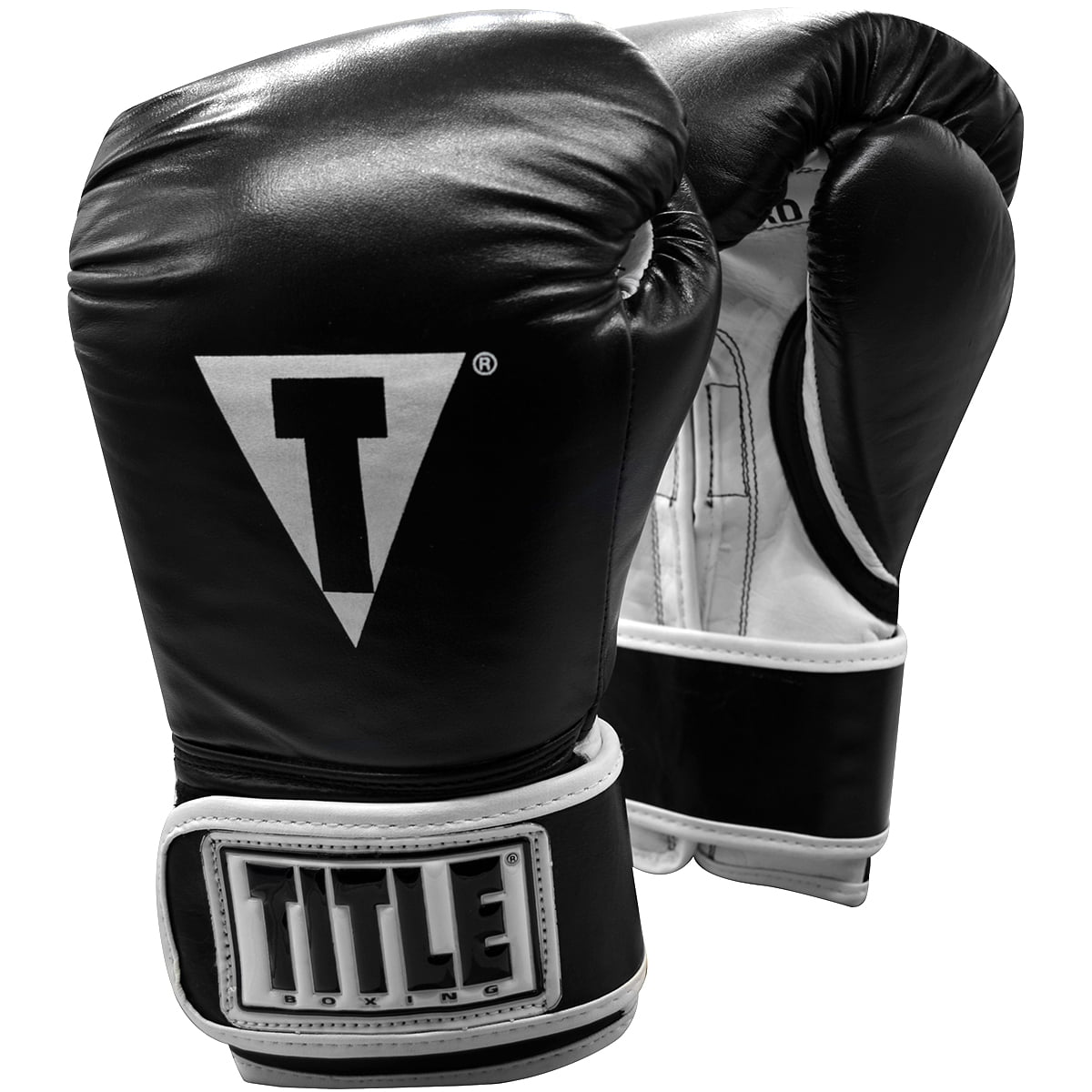TITLE Boxing Pro Style Leather Training Gloves 