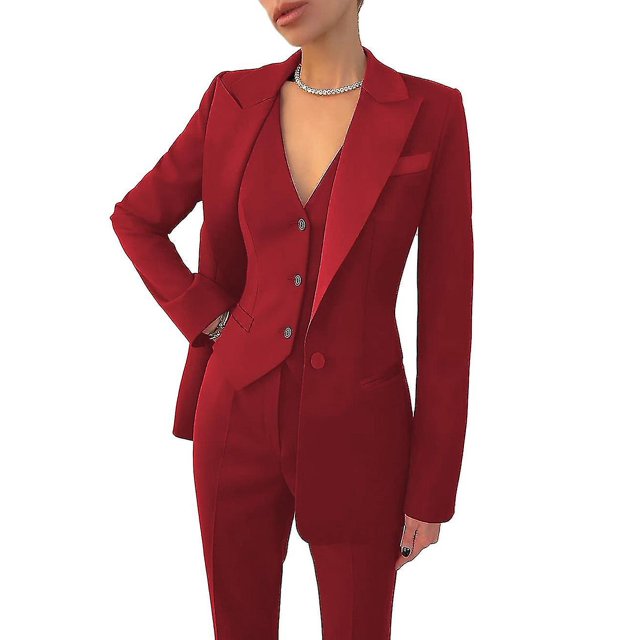 Womens Suit 3-piece Business Formal Work-d