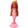 thumbnail image 1 of Muñeca Barbie Dreamtopia Chelsea Sirena, 6.5 pulgadas con pelo y cola color coral Barbie -, 1 of 2