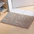 thumbnail image 1 of Chenille Microfiber Shaggy Bath Mat, Soft and Comfortable, Super Water Absorbent, Non-Slip, Thick for Bathroom (60x40cm, Khaki), 1 of 5