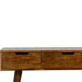 thumbnail image 5 of Lesuto Chestnut Foldable Mirror Table - Nordic Style, Wood, 1 Drawers, 5 of 12