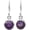 Purple, variant on Amethyst Earrings Sterling Silver Dangle Earrings Rough Gemstone Jewelry for Her