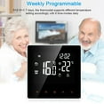thumbnail image 2 of Smart Wi-Fi Smart Thermostat Digital Temperature Controller APP Control LCD Display Touch Screen Week Programmable Electric Floor Heating Thermostat for Home School Office Hotel, 2 of 6