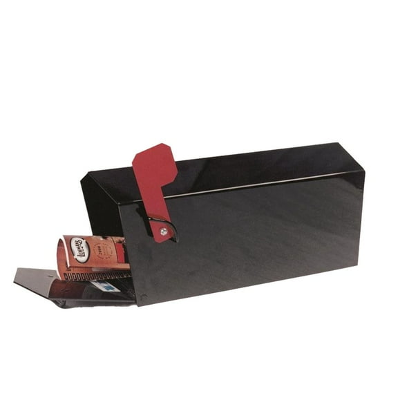 Clearview Global Heavy Duty Black Steel Mailbox, Indestructible Magnetic Lid, USA Made