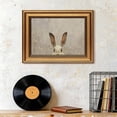 thumbnail image 4 of Neutral Vintage Rabbit Canvas Wall Art with Gold Frame - Rustic Easter Bunny Painting, Farmhouse Country Framed Artwork, Cute Whimsical Wall Decor for Bedroom, Nursery, Living Room, Bathroom, 4 of 8