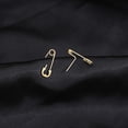 thumbnail image 2 of 925 Sterling Silver Safety Pin Stud Earrings for Women Teens Paper Clip Earrings Punk Earrings Cute Stud Earrings, 2 of 10