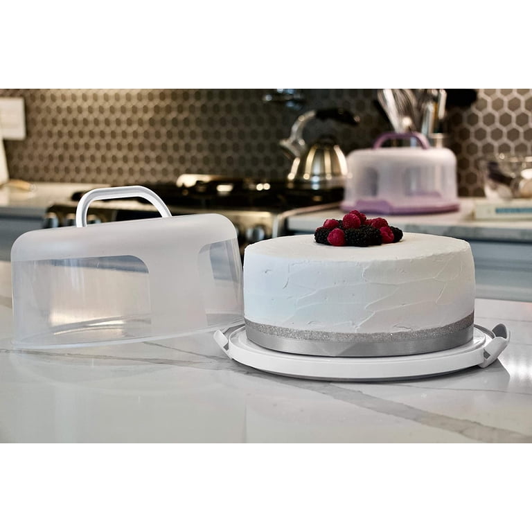 Es Large Cake Carrier With Dome Lid - 12 Inch Round Container For ...