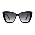 thumbnail image 1 of Lunettes de Soleil Oversize Œil de Chat Diva Bras en Métal Noir Fumée, 1 of 4