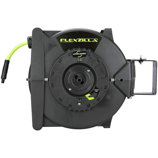 Flexzilla Retractable Air Hose Reel with Levelwind Technology 3/8