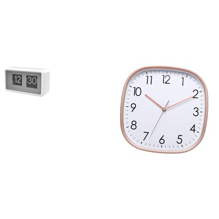 Auto Flip Clock Large Display Vintage Digital Wall Clock Silent PP Material for Home Bedroom Office