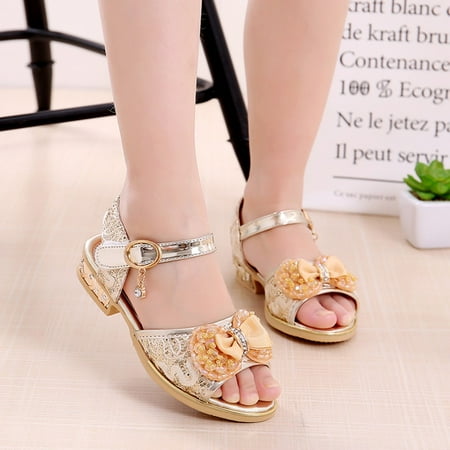 

Children Infant Kids Baby Girls Pearl Bowknot Dance Princess Shoes Sandals CHMORA