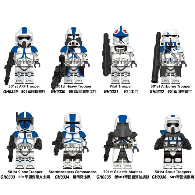 BuildNest 8 Figuras de Acción de Soldado Espacial 8st – Mini Bloques de Construcción Coleccionables para Niños