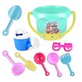 thumbnail image 1 of 9Pcs Toddler Kids Children Outdoor Sand Beach Bucket Shovel Rake Water Toys Set, 1 of 11