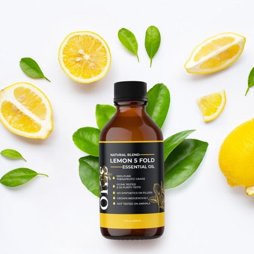 Midwest Sea Salt Company Lemon 5 Fold (Natural Blend) Essential Oil 4 oz