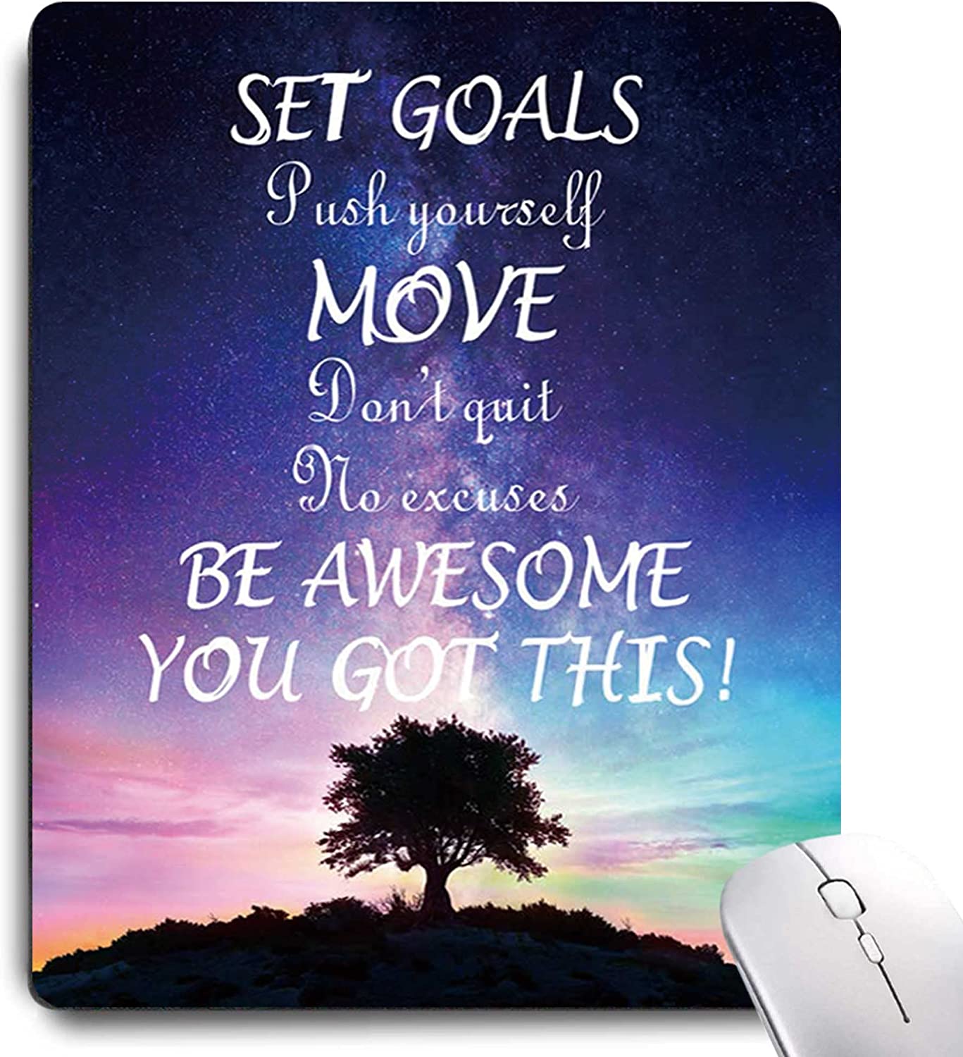 SUNENAT Mouse Pad,Gaming Mouse Pad,NonSlip Rubber Base Mousepad for