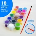 thumbnail image 6 of BAZIC Poster Paint w/ Brush 60 ml, 18 Colors Non-Toxic Paint Set, 24-Pack, 6 of 7