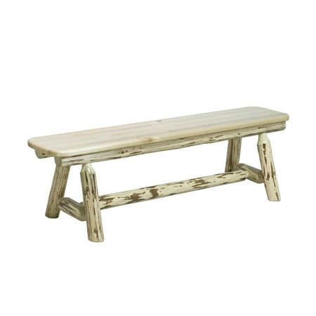 Style Backless Bench - Montana Woodworks Plank Style 72 in. Backless Bench