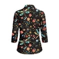 thumbnail image 6 of MuXiKeJi Clothes Floral Print Style Short Sleeve ’S T Shirt for Casual Wear And Comfort,Golf Polo Shirts for Women Print, 6 of 6