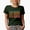 Military Green, variant on Cat Sister, Cat Lover or Owner Sisters Themed, Groovy Retro Wavy Text Merch Gift, Military Green T-Shirt, Medium