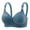 Blue, variant on Wireless Bras for Women, Women's Large-size Rims-free Adjustable Gathered Breathable Full-cup Underwear Daily Bra(Khaki,40)