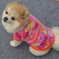thumbnail image 3 of YUEHAO Pet Supplies Pet Puppy Spring Warm Sweatshirt Small Dog Cat Pet Clothes Vest T Shirt Pink, 3 of 5
