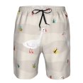 thumbnail image 4 of Disketp Men'S Swim Trunks Hawaiian Breathable Surf Beach Swimsuits Mesh Lining Beach Shorts With Pockets-Funny Goose1, 4 of 9