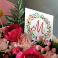 thumbnail image 3 of 3drose, Monogram M on an Image of a Watercolor Tropical Wreath, 12 Greeting Cards with Envelopes, 3 of 7