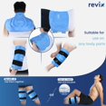 thumbnail image 4 of REVIX 20" XXXL Ice Pack for Knee, Back, Shoulder, Reusable Gel Knee ice Packs to Reduce Discomfort, Ice Knee Wrap with Cold Compression for Ease Fatigue and Promote Flexibility, S, 4 of 8