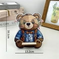 thumbnail image 2 of Under 10 Desktop Ornament Wooden Animal Eyeglasses Holder Stand Handmade Animal Glasses Storage Rack Cute Animal Glasses Holder Sunglasses Spectacle Display Rack for Table Home, 2 of 6