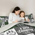 thumbnail image 4 of jejeloiu Camper Car Rv 7-Piece Bedding Comforter Set,Wild Bear Deer King Bedding Sets,Old Barn Door Bed Sheets For Men Women,Luxury Bedroom Decor Reversible, 4 of 8
