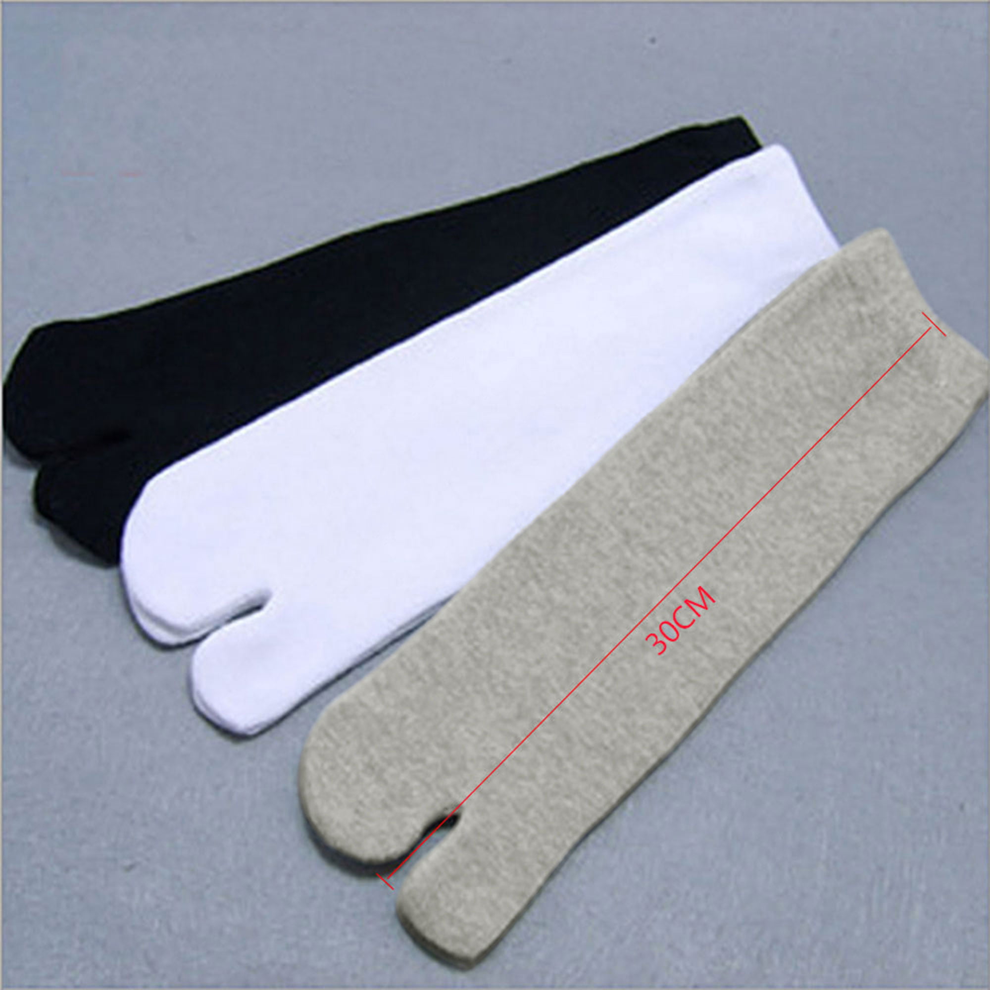 3 Pairs Men/Women Tabi Socks Split Two Toe Japanese Kimono Geta Flip Flop Socks