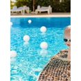 thumbnail image 5 of Balles Éponges Réutilisables Éliminant les Résidus pour Nettoyage de Piscine Spa, Filtre de Piscine Élastique Lavable Absorbant l'Huile 8 Pcs Blanc, 5 of 5