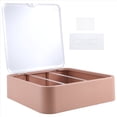 thumbnail image 3 of Vitrina Transparente de Pared para Figuras, Soporte de ExhibicióN Ajustable Caja Expositora Transparente con Puerta, Color Café Lechoso, 3 of 5