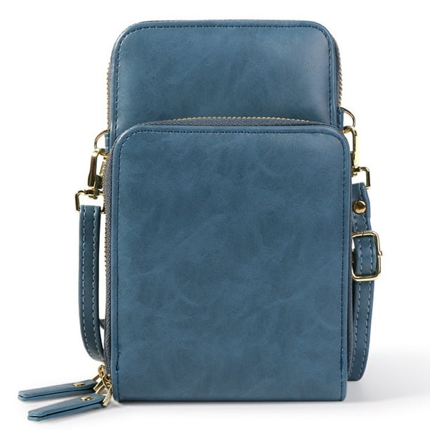 Pequeño monedero del teléfono celular de Crossbody, cartera del bolso del hombro con ranuras para tarjetas de crédito