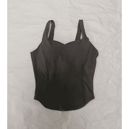 Women V Neck Fitness Workout Tank Tops with Shelf Built In Bra with Fixed Padding Sportswear Longline Sports Vest for Yoga Gym LS