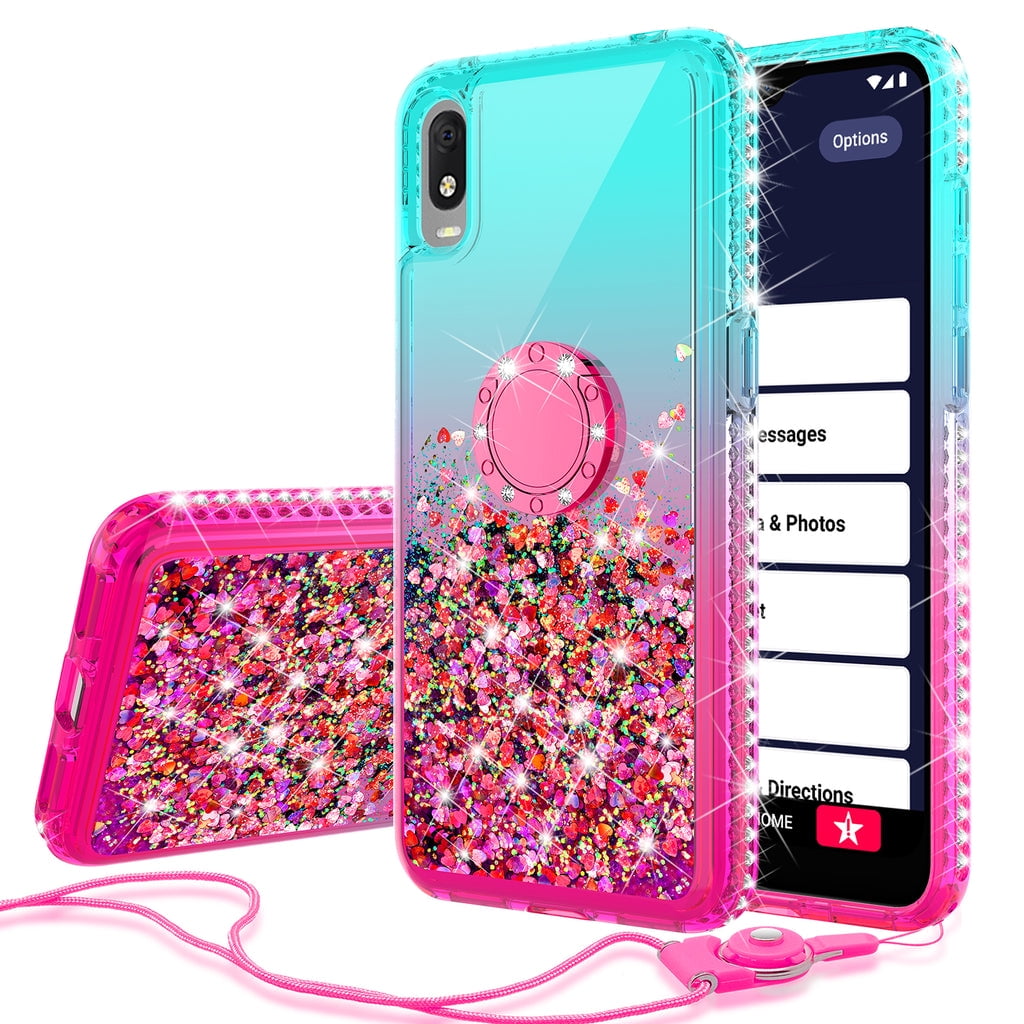 Liquid Quicksand Glitter Cute Phone Case for Jitterbug Smart 3 / Lively