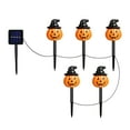 thumbnail image 1 of Luogg 6 Pack Solar Jack O Stake String Lights Orange For Outdoor Yard Display, 1 of 5
