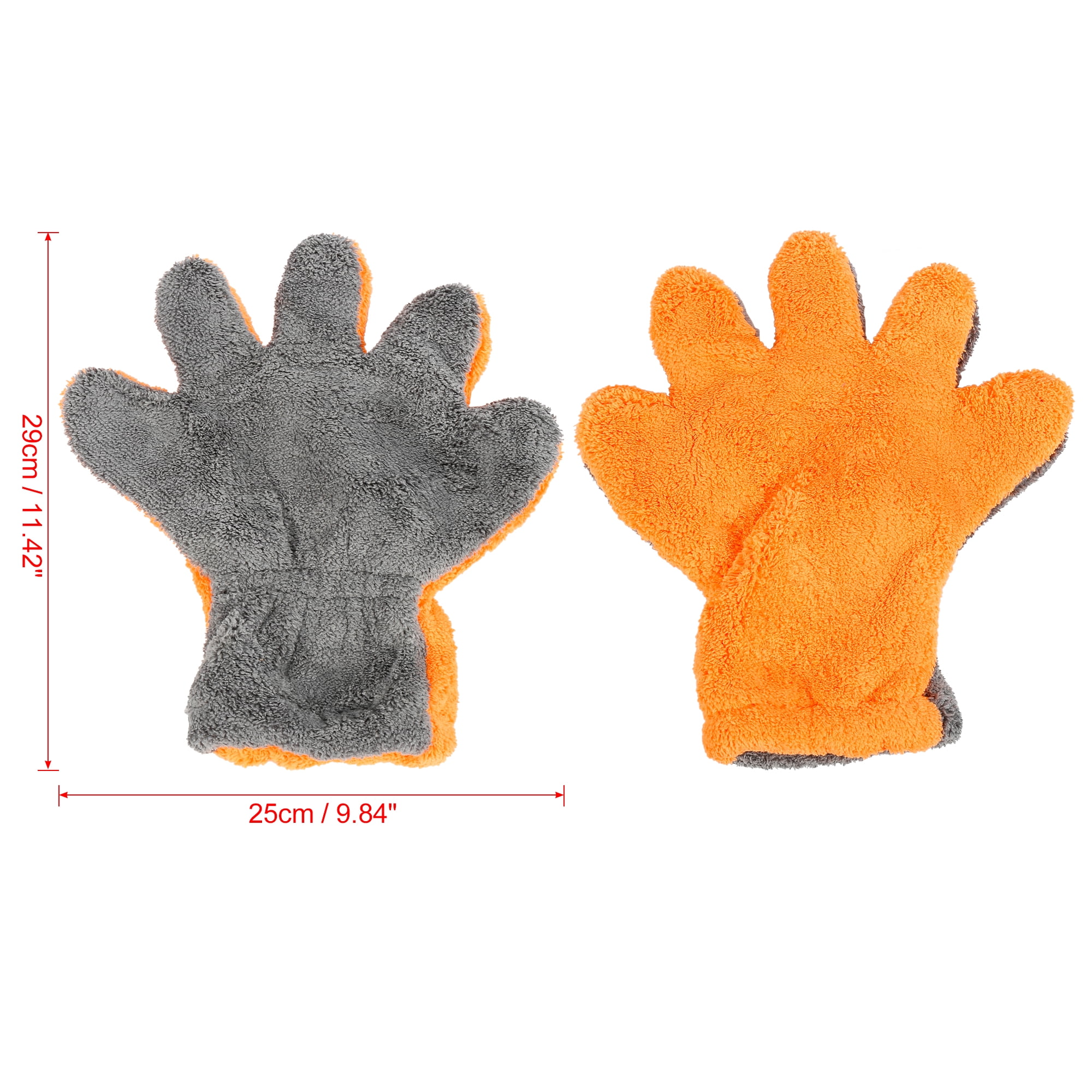 Coral Fleece Car Care Wash Gloves Soft Mitt Microfiber Cleaning Detailing 6T 
