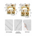 thumbnail image 5 of Vintage Sunflowers Swag Kitchen Curtains Sets for Windows 24 Inch Length, Spring Summer Flowers Botanical Short Window Curtain Panels Swags Valances and Tiers 3 Piece Set for Cafe/Dining Room, 5 of 5