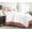 Brick Red, variant on DNG Creations 1 Piece Two Tone Duvet Cover 100% Egyptian Cotton, 800 Threads Count With Zipper Closure & Corner Ties ( Solid White/ Teal - Twin/Twin XL )