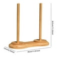 thumbnail image 6 of Joernso Wooden Yarn Holder Single or Double Yarn Skein Holder Desk Yarn Thread Dispenser Spinner for Crocheting Twirling Yarn Knitting Embroidery Accessory, 6 of 7
