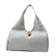 thumbnail image 4 of Bolsa de gimnasio Bolsa de equipaje impermeable Bolsa de viaje Bolsa de lona para entrenamiento de Pilates Fitness Gris claro, 4 of 8