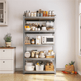 thumbnail image 2 of Alden Design 5-Shelf Boltless & Adjustable Steel Storage Shelf Unit, Light Gray, 2 of 11