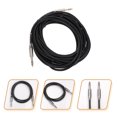 thumbnail image 2 of Professional Microphone Audio Cable 6.35mm Audio Cable for Electric Guitar Black, 2 of 9