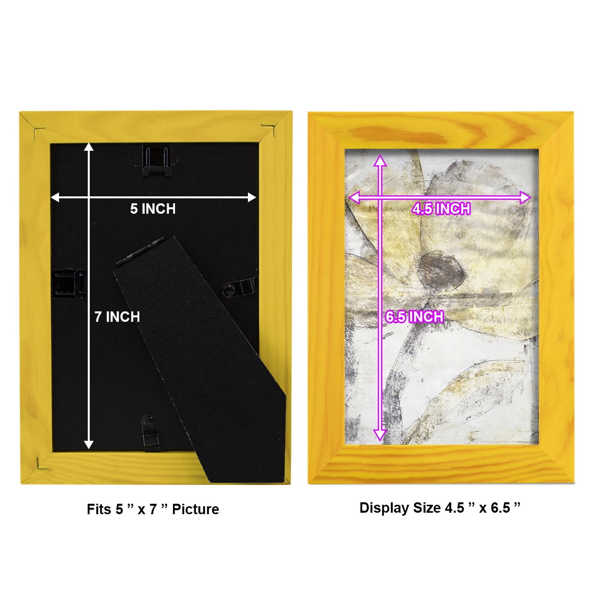 Une Fleur II - Framed Print w/glass - Sunflower Yellow