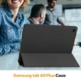 thumbnail image 5 of Allytech Slim Case for Samsung Galaxy Tab A9+ Plus 11" SM-X210 X215 X216, With Pen Holder Multi Angle Viewing Stand Slim Fit Protective Shockproof Flip Cover, Black, 5 of 9