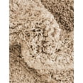 thumbnail image 3 of Unique Loom Everyday Shag Collection Area Rug - Solid (7' 10" Square Taupe), 3 of 6